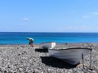 Lipari. Alessandro sammelt Bimssteine für uns