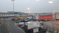 Morgens am Flughafen Prag