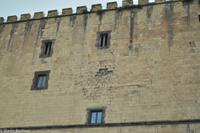 Neapel - Castel Nuovo di Napoli - Geschütztreffer