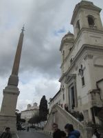 Obelisk, französische Dreifaltigkeitskirche und Villa Medici