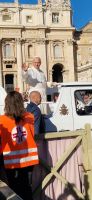 Papstaudienz, Petersplatz in Rom