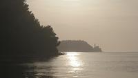 Portoroz, am Hotel Salinera, slowenische Adria, Sonnenuntergang