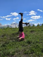 Reisebegleitung steht Kopf, Wanderung zum Rifugio Viviane