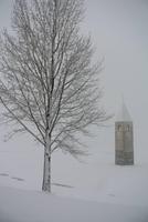 Reschensee Kirchturm im See