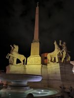 Rom. Kastor und Pollux auf der Piazza del Quirinale 