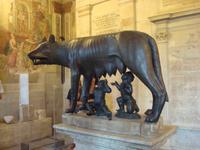 Romulus und Remus mit der Wölfin