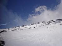 Schnee auf dem Ätna