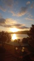 Sonnenaufgang vom Hotelzimmer Costa Smeralda
