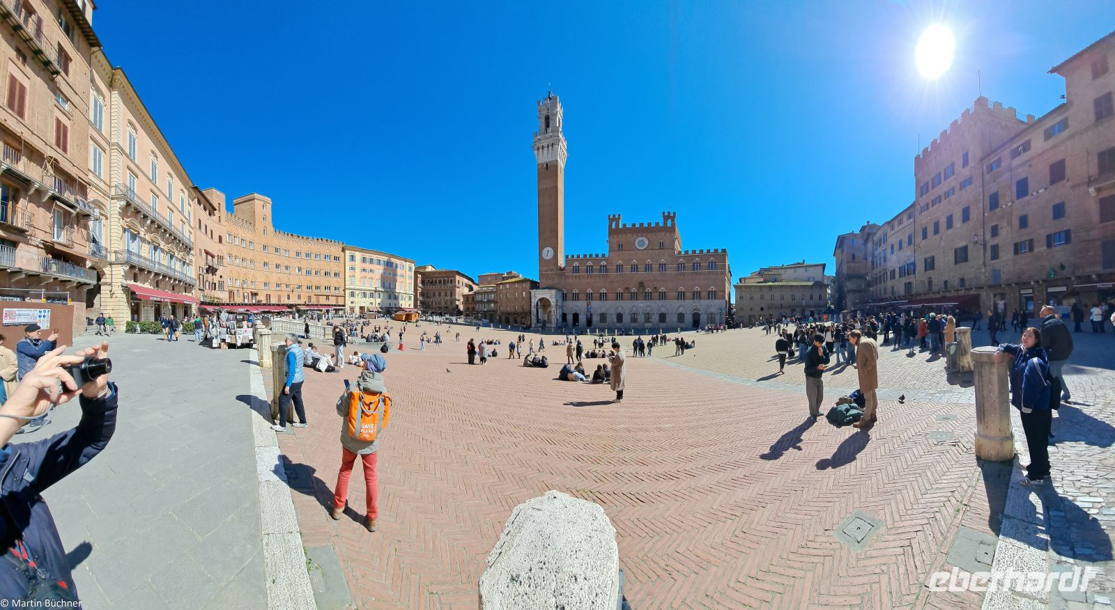Toskana - Siena - Piazza del Campo - Stadion des Palio (Pferderennen)