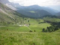 Vor uns liegt die Gampenalm