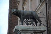 Wölfin mit Romulus und Remus - Ecke des Capitols