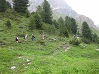 Wanderweg am Fuß des Peitlerkofels