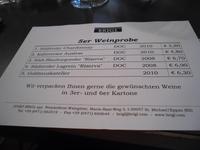 Weinverkostung