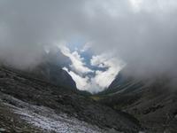 Wir wandern über den Wolken. 