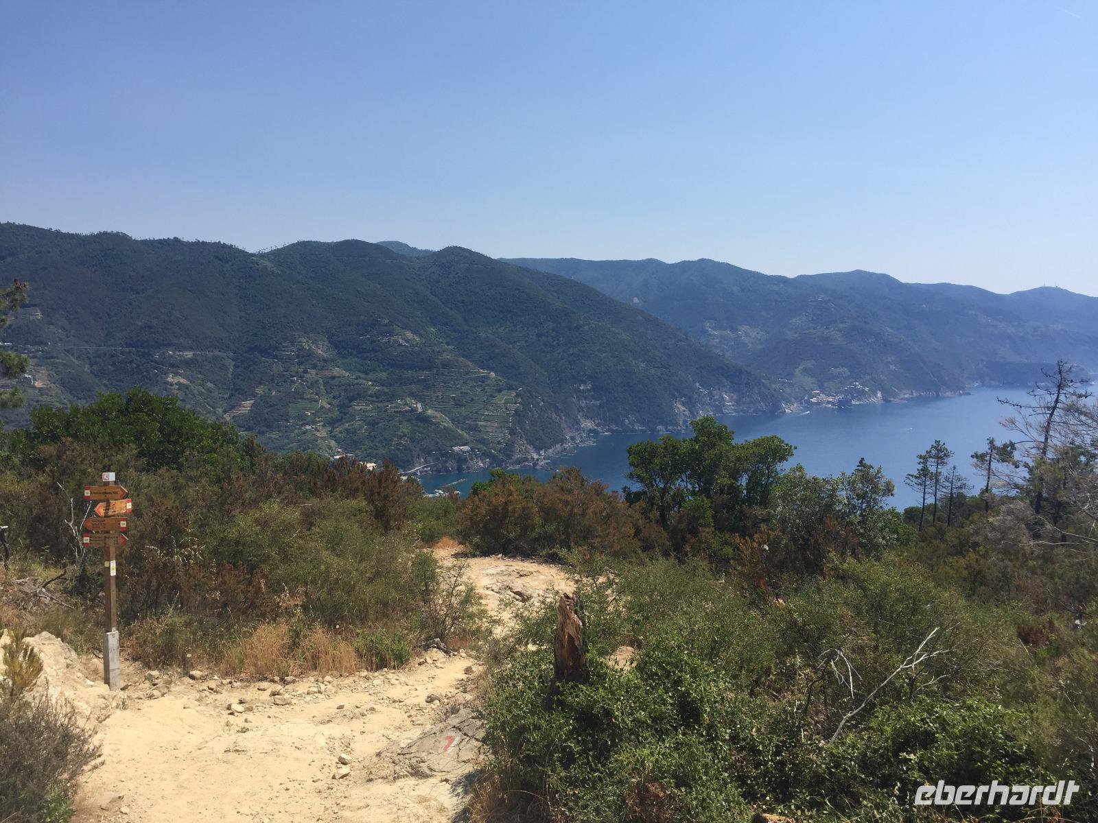 am Punta Mesco - Blick auf die Cinque Terre