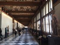in den Uffizien