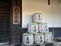 Sakefässer in Sakebrauerei