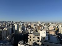 Blick von der Hotelterrasse - Abschied von Tokyo
