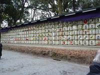 Tokio - Meji-Schrein - gespendete Sake-Fässer