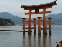 Insel Miyajima - Tori des Itsukushina-Schreins