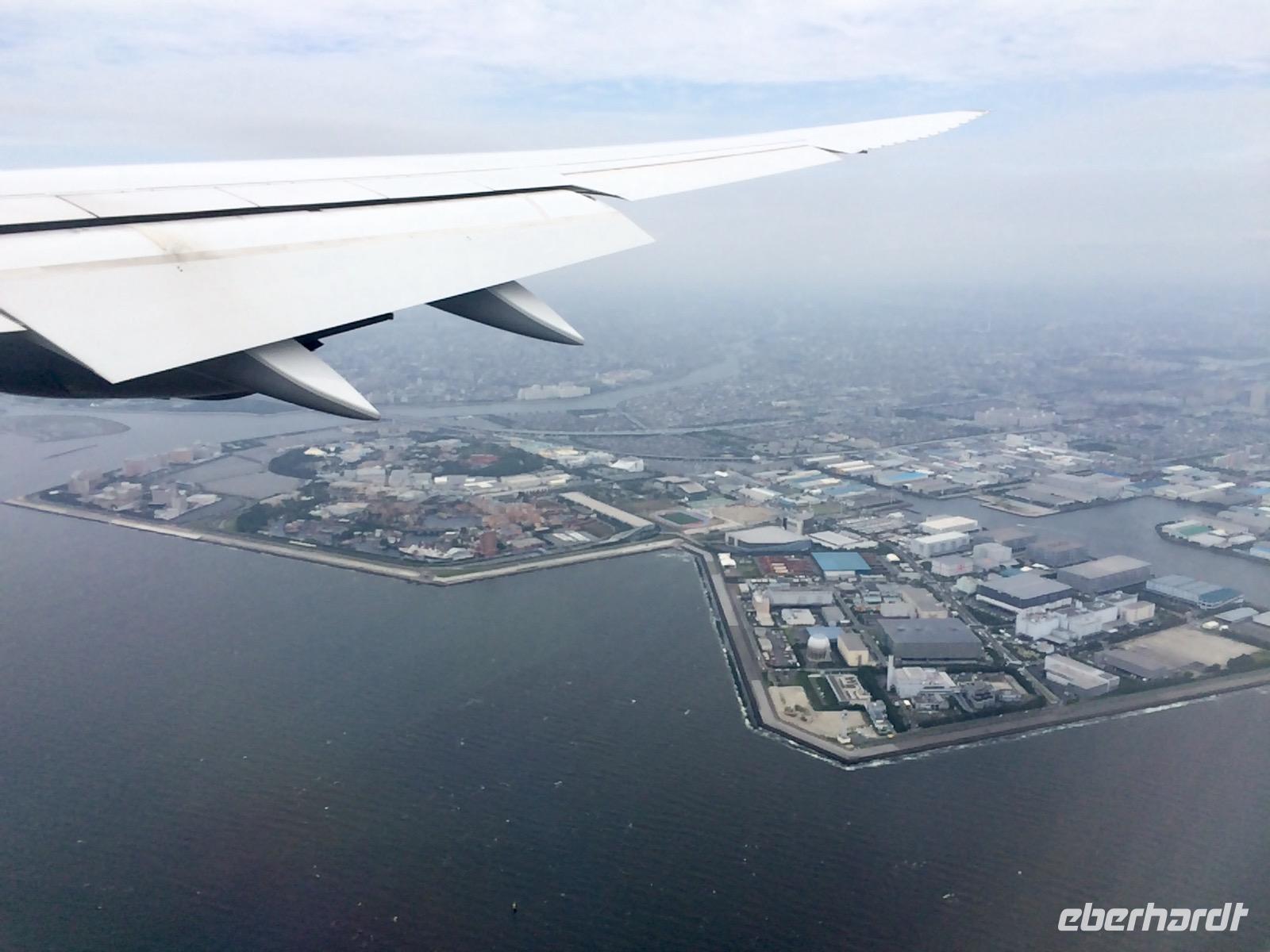 Anflug auf Tokio