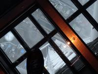 Blick vom Skytree durch den Glasboden