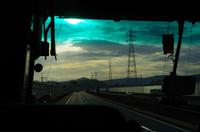 Busfahrt nach Hiroshima - japanische Autobahnen sind so leer