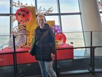 Tokio - Reisebegleitung Katrin auf dem Skytree 