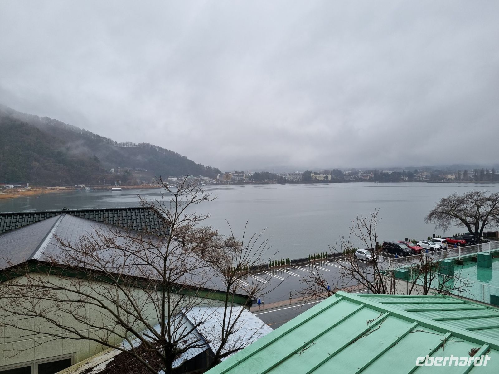 Kawaguchiko - Ausblick vom Hotel auf den Kawaguchi-See