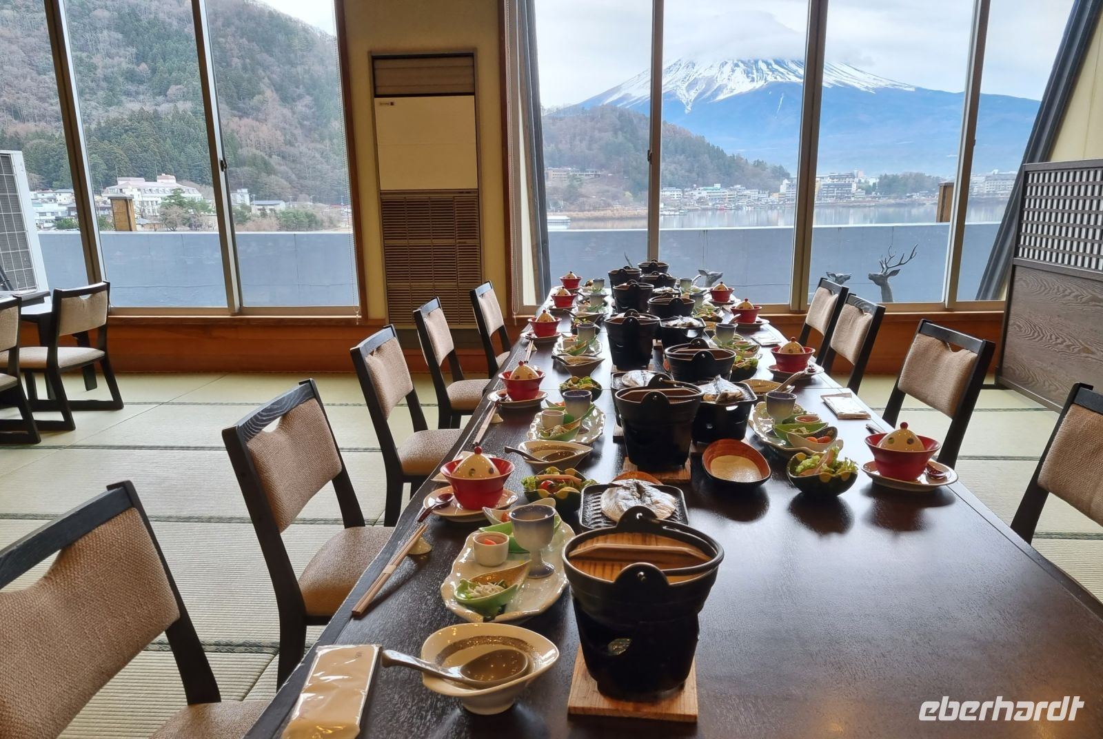 Kawaguchiko - Traditionelles Frühstück im Ryokan 