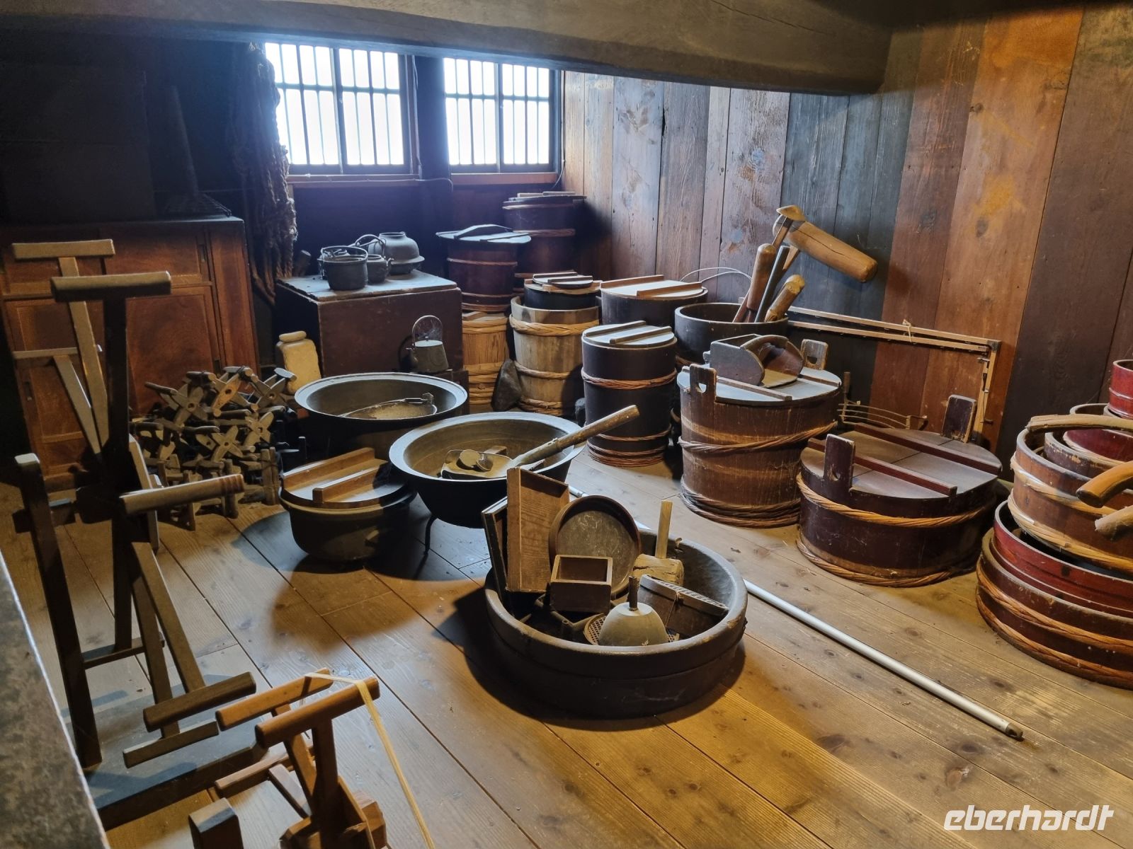 Dorf Shirakawa (Wada-Haus - Werkzeuge der Seidenproduktion)