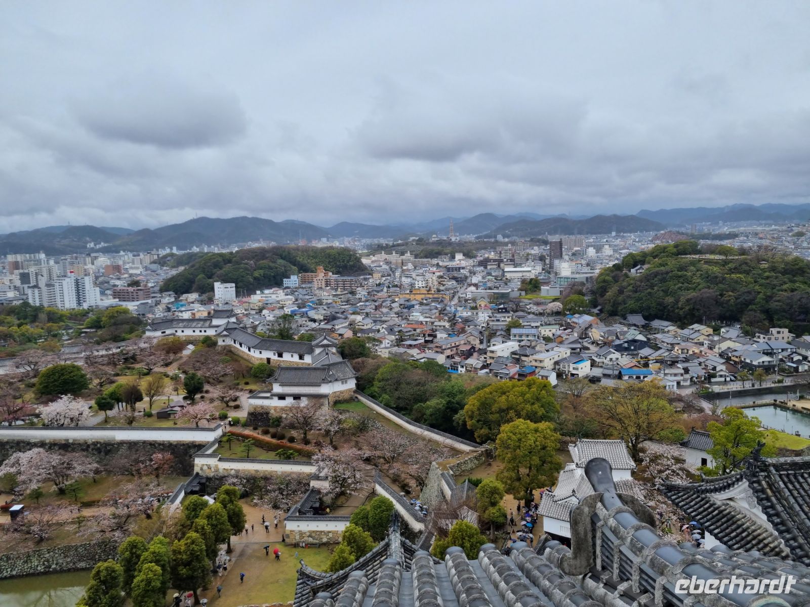 Ausblick von der Burg Himeji