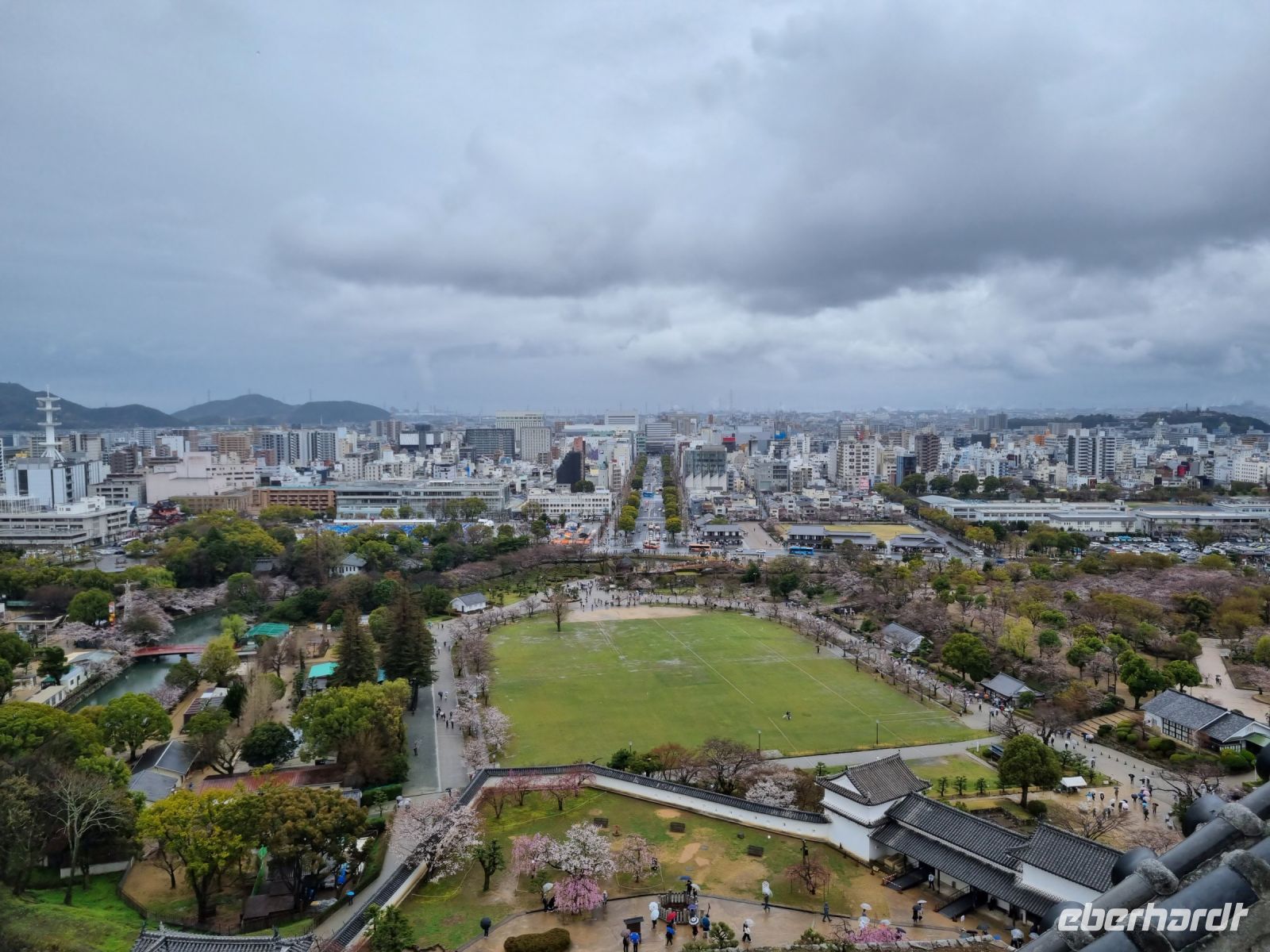 Ausblick von der Burg Himeji