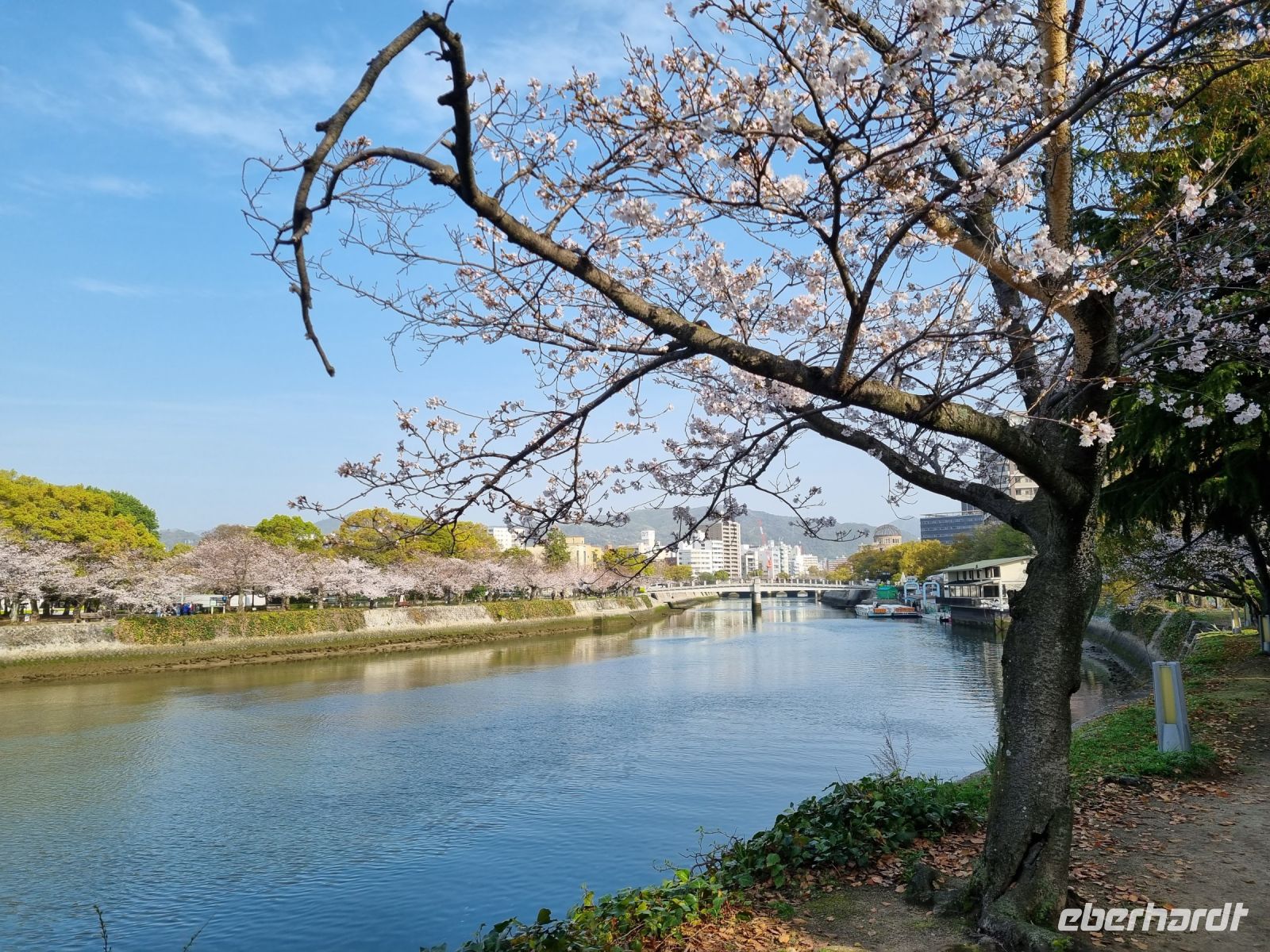 Hiroshima - Spaziergang entlang des Motoyasu-Flusses