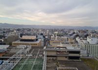 Kyoto - Bahnhof (Ausblick auf die Stadt)