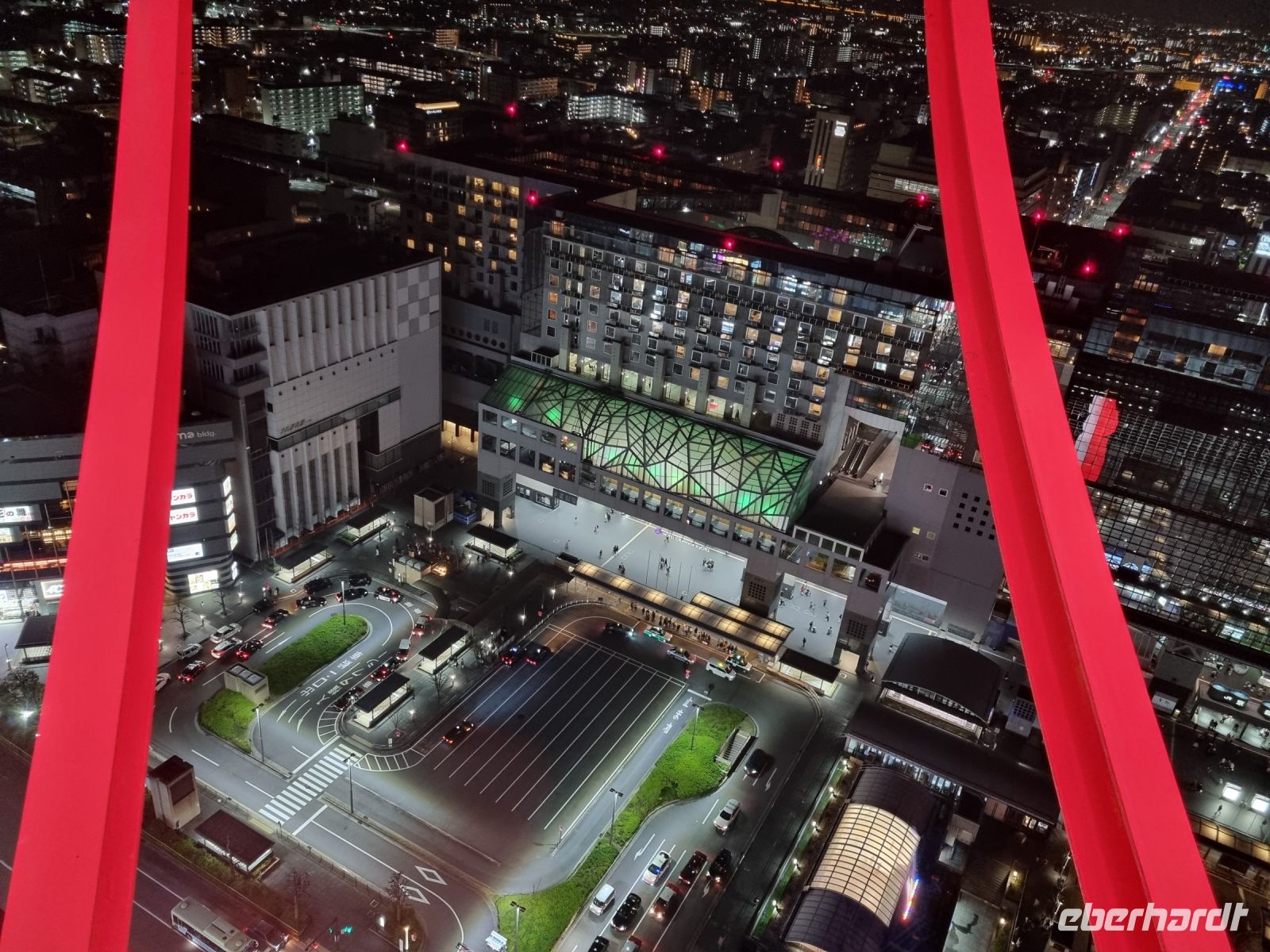 Kyoto - Ausblick vom Tower auf den Bahnhof
