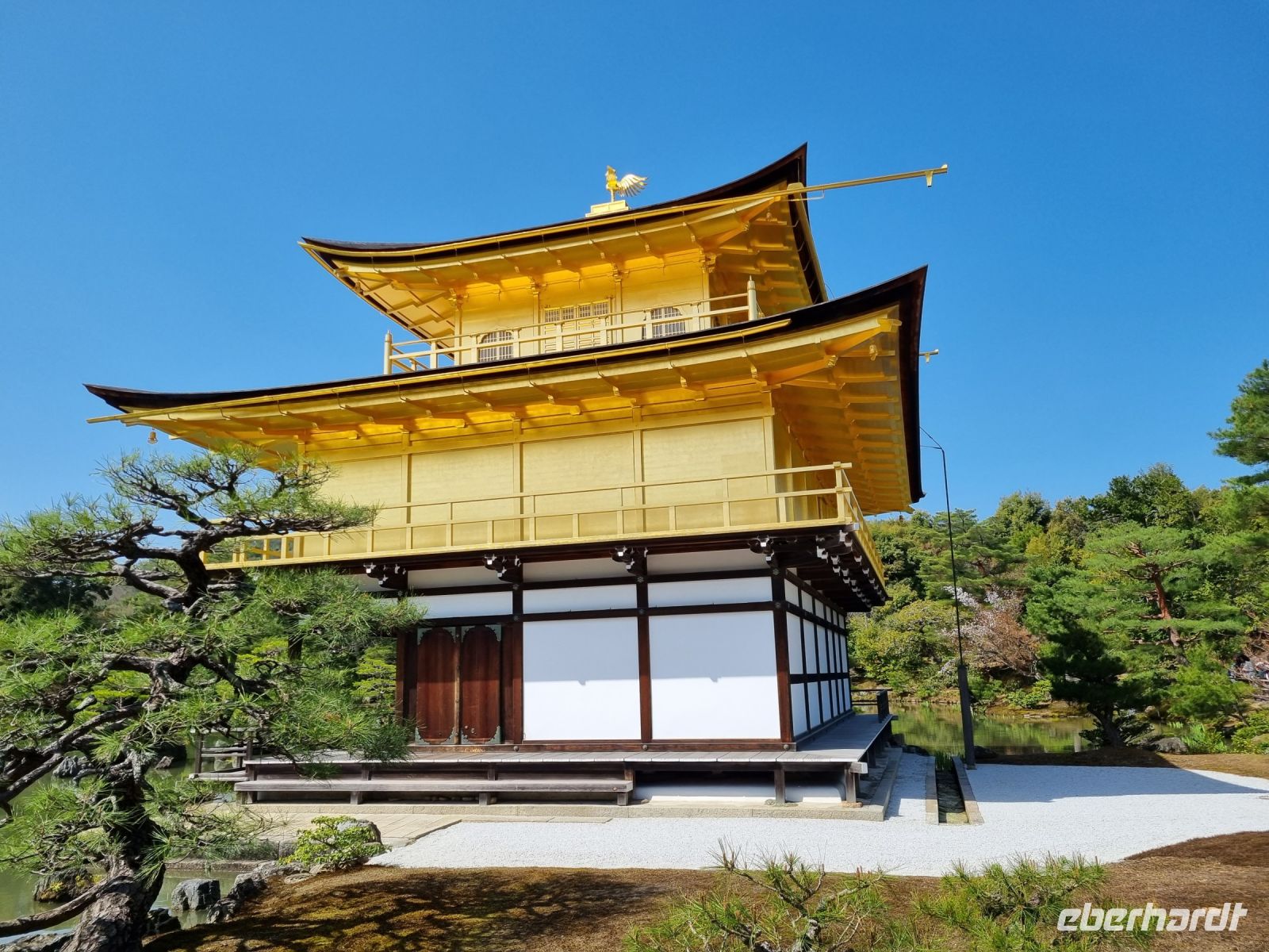 Kyoto - Rückseite des Kinkakuji-Tempels (Goldener Pavillon)