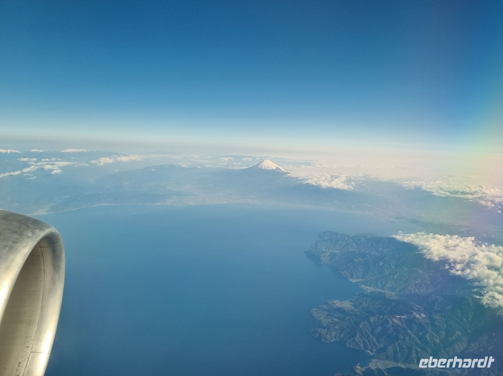 Flug von Osaka nach Tokio... (Blick auf den Fuji)