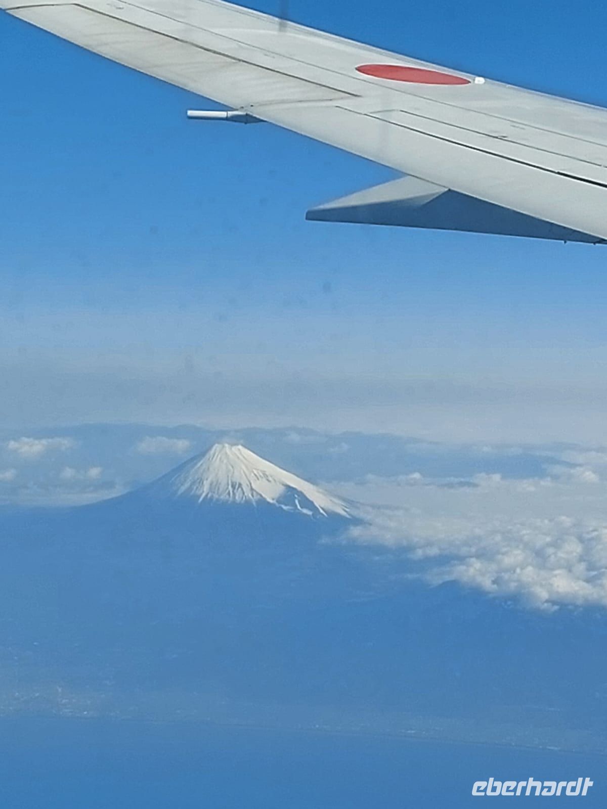 Flug von Osaka nach Tokio... (Blick auf den Fuji)