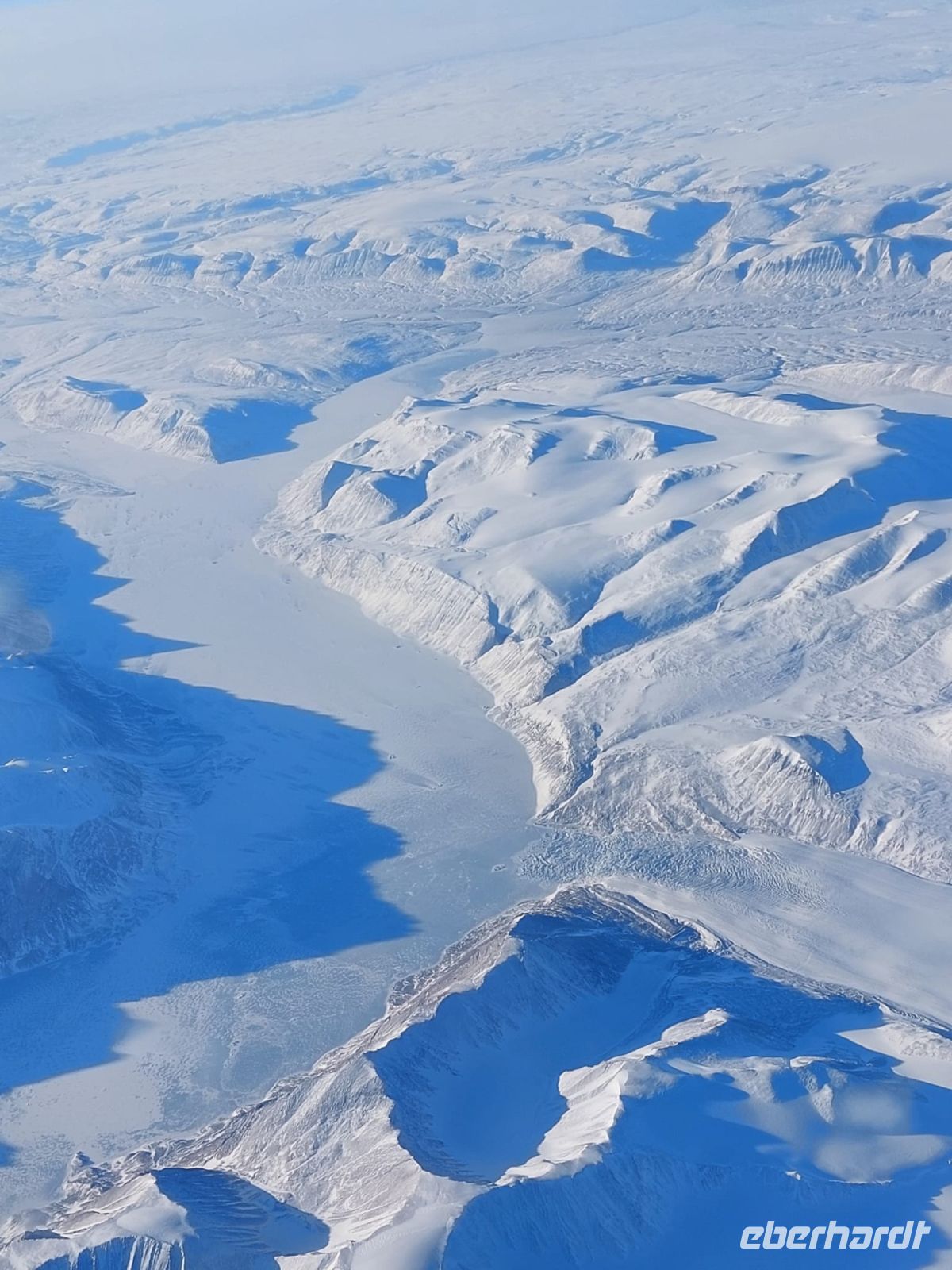 Rückflug über die Aktis und Grönland...