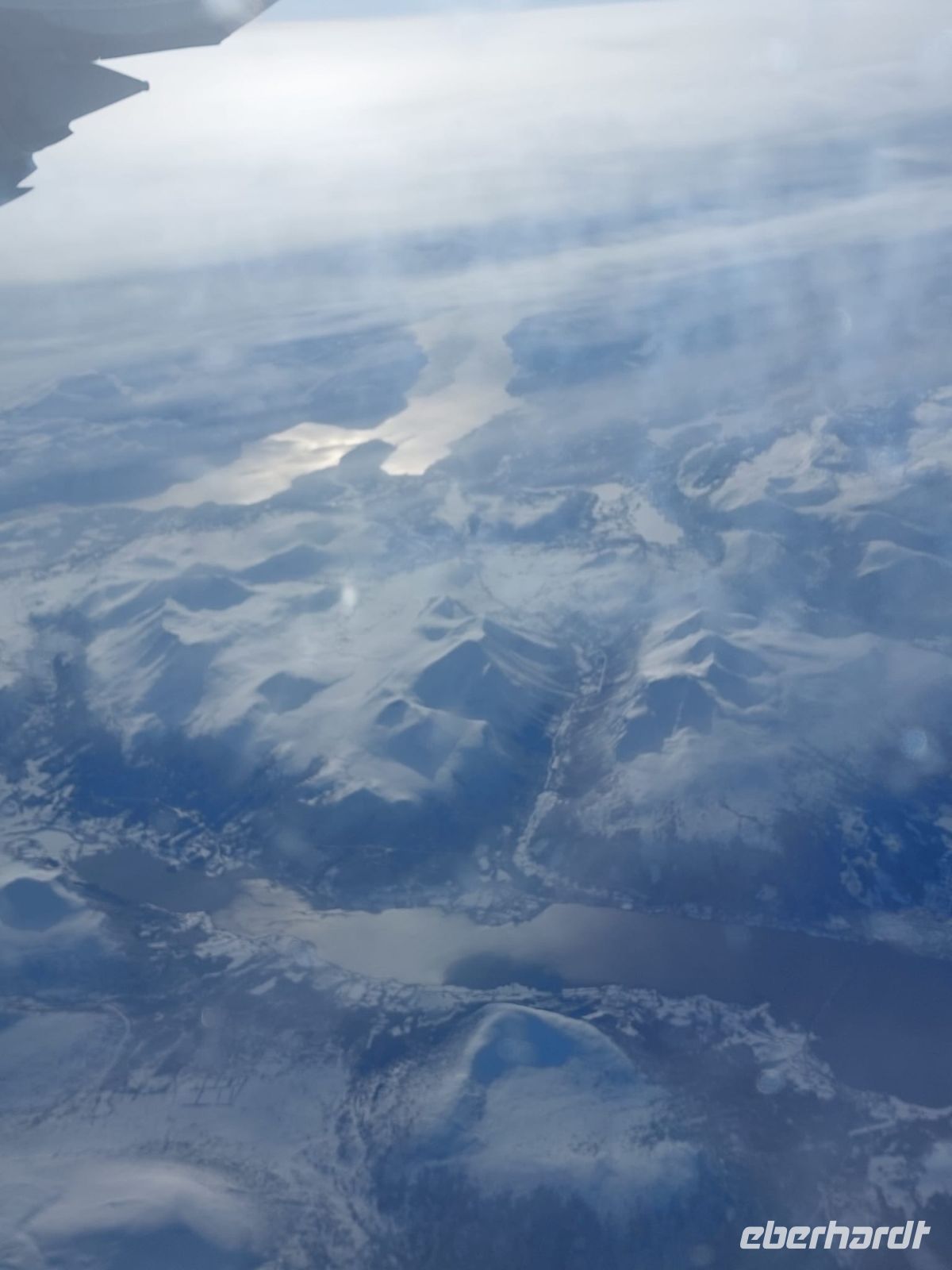 Rückflug über die Aktis und Grönland...