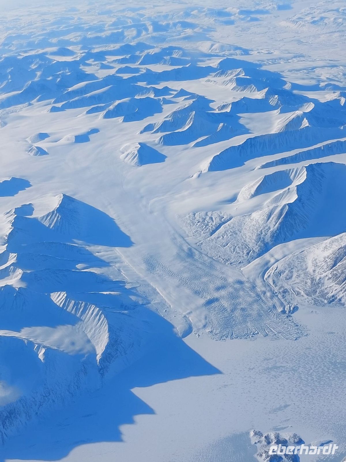Rückflug über die Aktis und Grönland...