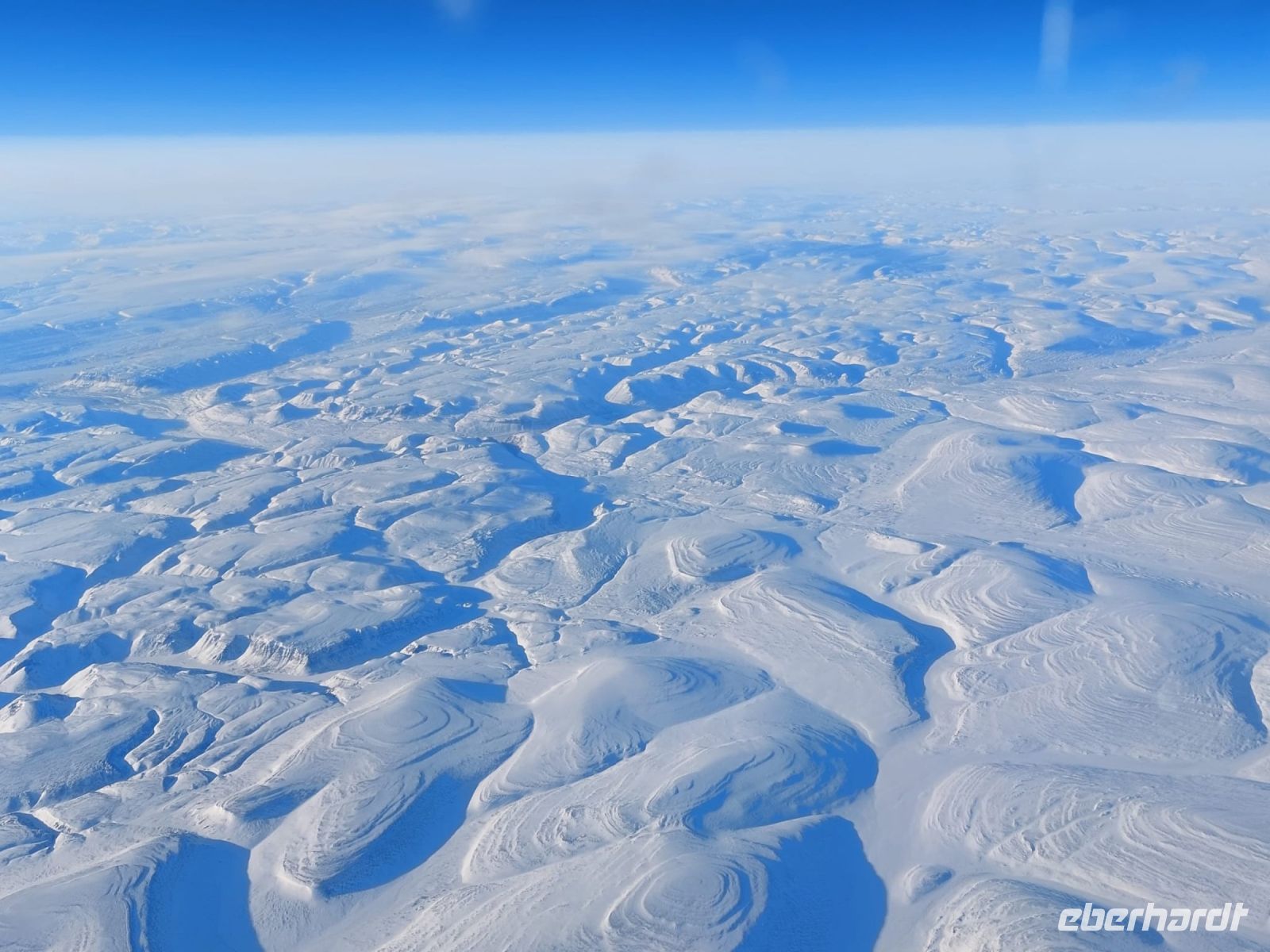 Rückflug über die Aktis und Grönland...