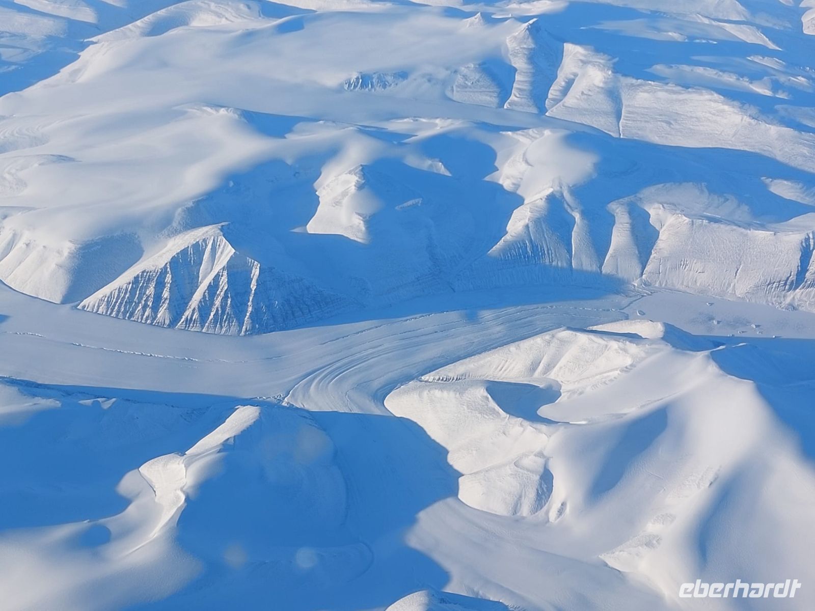Rückflug über die Aktis und Grönland...