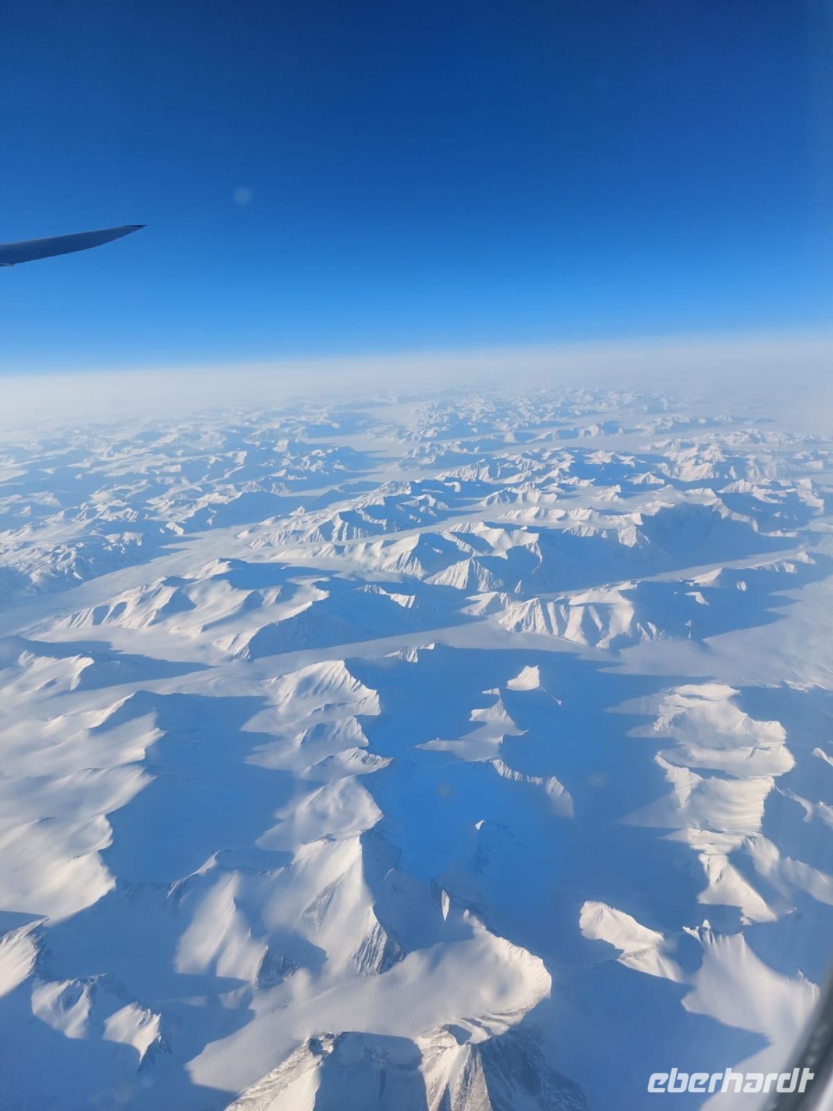 Rückflug über die Aktis und Grönland...