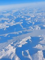 Rückflug über die Aktis und Grönland...