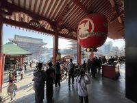 Besichtigung des buddhistischen Kannon Tempel - Asakusa-Schrein