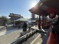 Besichtigung des buddhistischen Kannon Tempel - Asakusa-Schrein