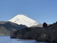 Bootsfahrt auf dem Ashi See mit Blick auf den Fuji