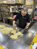 Abendessen in Hiroshima - japanische Pizza